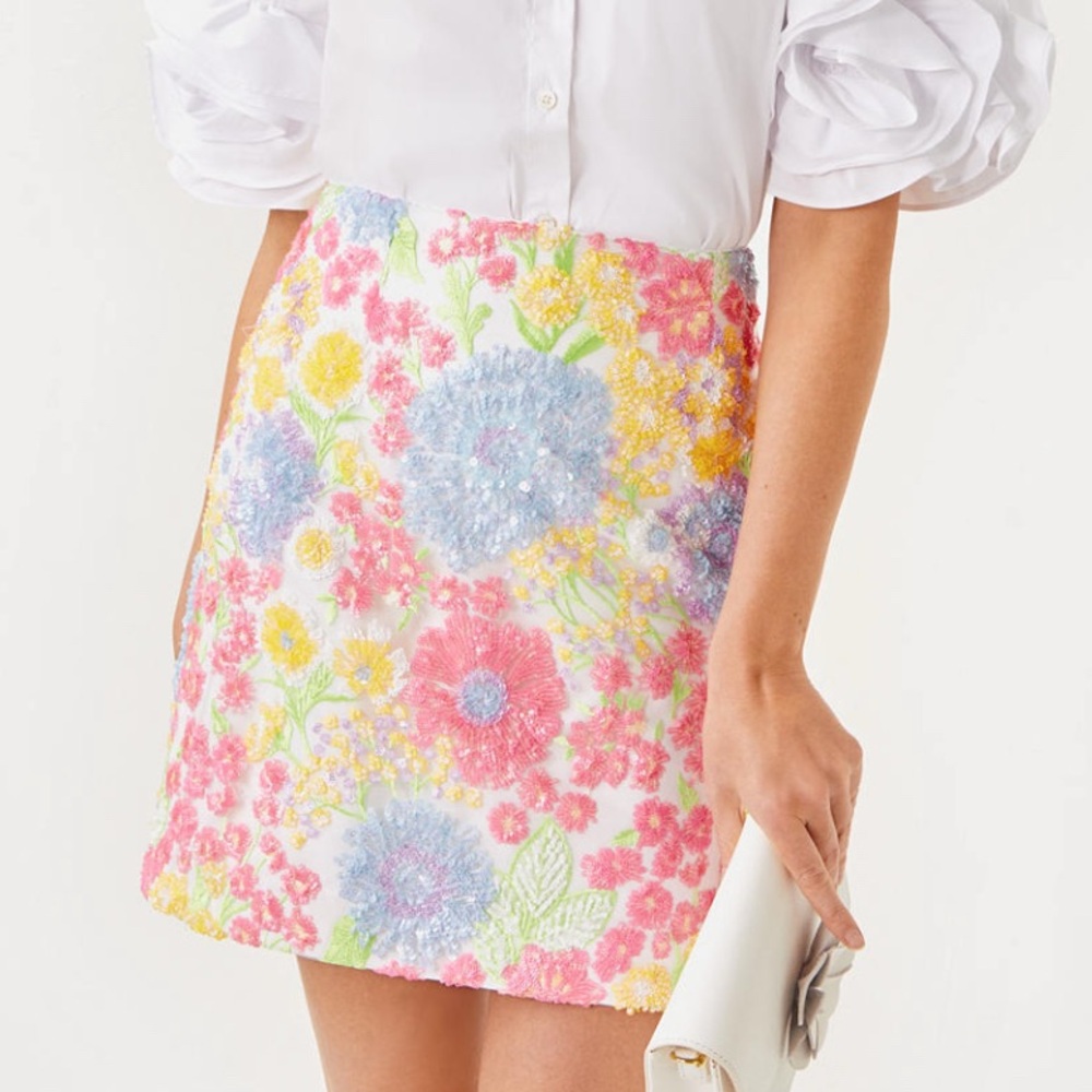Lilly Pulitzer Reserve Collection Kels Sequin Mini Skirt